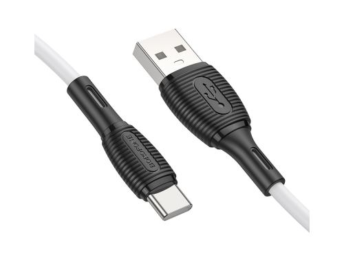 Кабель Borofone BX86 USB-A to Type-C 3A 1м white PLS-00-00129954