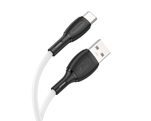 Кабель Borofone BX86 USB-A to Type-C 3A 1м white PLS-00-00129954