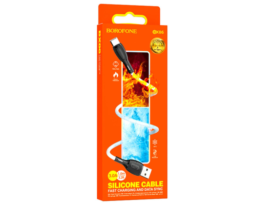 Кабель Borofone BX86 USB-A to Type-C 3A 1м white PLS-00-00129954