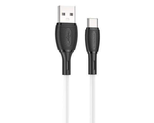 Кабель Borofone BX86 USB-A to Type-C 3A 1м white PLS-00-00129954