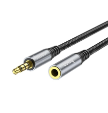 Audio кабель AUX Hoco UPA20 3.5мм 2м silver PLS-00-00088659