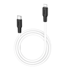 Кабель Hoco X21 Plus Silicone Type-C to Lightning 20W 3A 1м white PLS-00-00109054