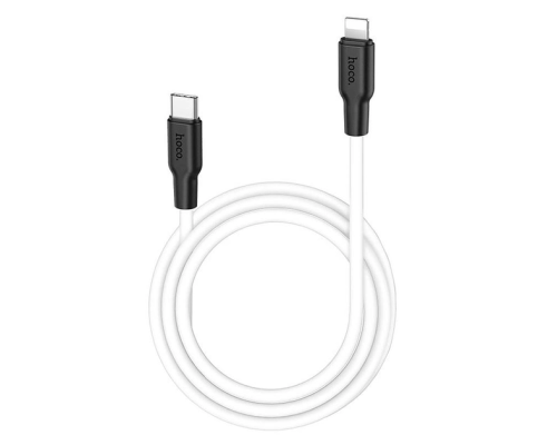 Кабель Hoco X21 Plus Silicone Type-C to Lightning 20W 3A 1м white PLS-00-00109054