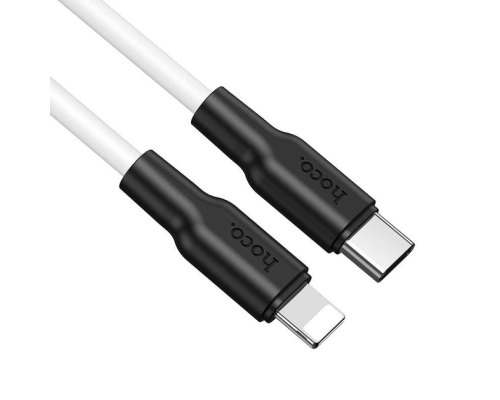 Кабель Hoco X21 Plus Silicone Type-C to Lightning 20W 3A 1м white PLS-00-00109054