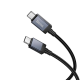 Кабель Hoco X118 Type-C to Type-C з дисплеєм 60W 3A 1м black PLS-00-00154611