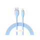 Кабель Baseus Jelly Liquid Silica Gel USB-A to Lightning 12W 2.4A 1.2м blue PLS-00-00102082