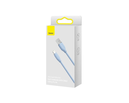 Кабель Baseus Jelly Liquid Silica Gel USB-A to Lightning 12W 2.4A 1.2м blue PLS-00-00102082