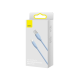 Кабель Baseus Jelly Liquid Silica Gel USB-A to Lightning 12W 2.4A 1.2м blue PLS-00-00102082