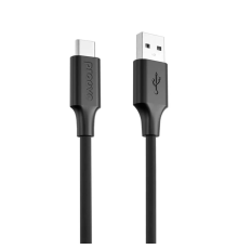 Кабель Proove Striped Silicone USB-A to Type-C 3A 1м black PLS-00-00134503