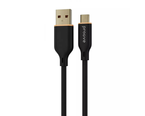 Кабель Proove Jelly Silicone USB-A to Type-C 12W 2.4A 1м black PLS-00-00134483
