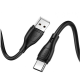 Кабель Hoco X61 USB-A to Type-C 15W 3A 1м black PLS-00-00084997
