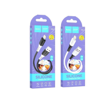 Кабель Hoco X82 Silicone USB-A to Lightning 12W 2.4A 1м black PLS-00-00098698