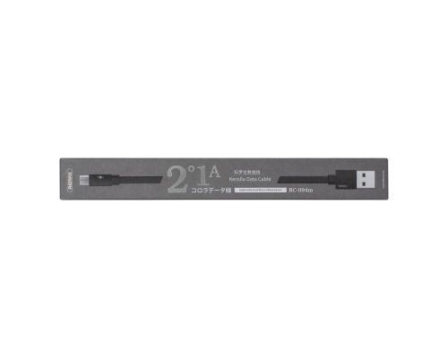 Кабель Remax RC-094m USB-A to Micro USB 12W 2.4A 1м black PLS-00-00023814
