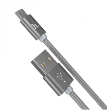Кабель Hoco X2 Knitted USB-A to Micro USB 1м gray PLS-00-00052353
