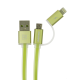 Кабель Remax RC-020t USB-A to Lightning+USB-A to Micro USB 1м green PLS-00-00015807