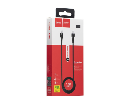 Кабель Hoco X45 Surplus Type-C to Lightning 18W 2.1A 1м black PLS-00-00040737