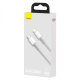 Кабель Baseus High Density Braided Type-C to Lightning PD 20W 2.4A 1м white PLS-00-00061050