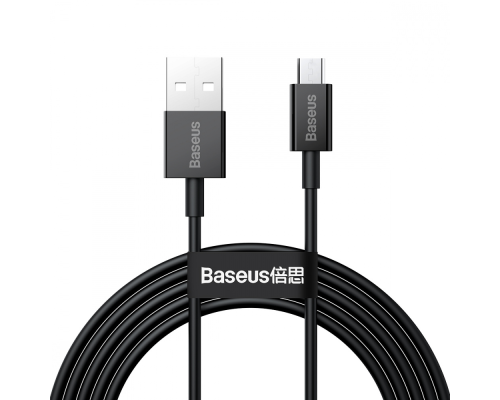 Кабель Baseus Superior Series Fast Charging USB-A to Micro USB 10W 2A 2м black PLS-00-00079852