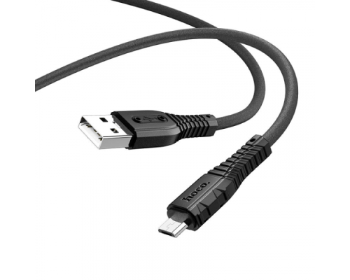 Кабель Hoco X67 USB-A to Micro USB 12W 2.4A 1м black PLS-00-00085002