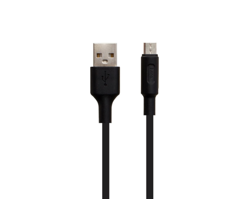 Кабель Hoco X25 Soarer USB-A to Micro USB 12W 2.4A 1м black PLS-00-00050438