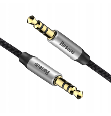 Audio кабель AUX Baseus Yiven M30 3.5мм 1м (CAM30-BS1) black silver PLS-00-00029315