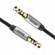 Audio кабель AUX Baseus Yiven M30 3.5мм 1м (CAM30-BS1) black silver PLS-00-00029315