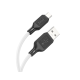 Кабель Hoco X90 Cool silicone USB-A to Micro USB 12W 2.4A 1м white PLS-00-00114870