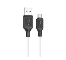 Кабель Hoco X90 Cool silicone USB-A to Micro USB 12W 2.4A 1м white PLS-00-00114870
