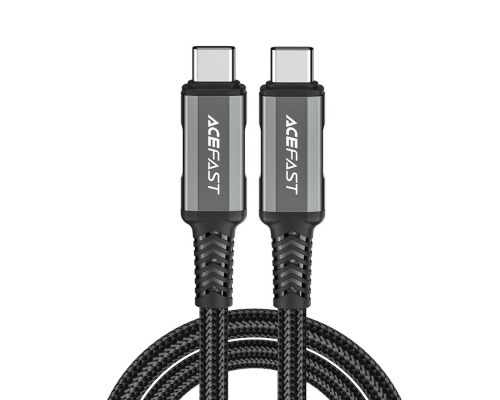 Кабель Acefast C1-09 Type-C to Type-C 240W 5A 1м black gray PLS-00-00124962