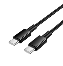 Кабель Hoco X119 Type-C to Type-C 60W 3A 1м black PLS-00-00146901