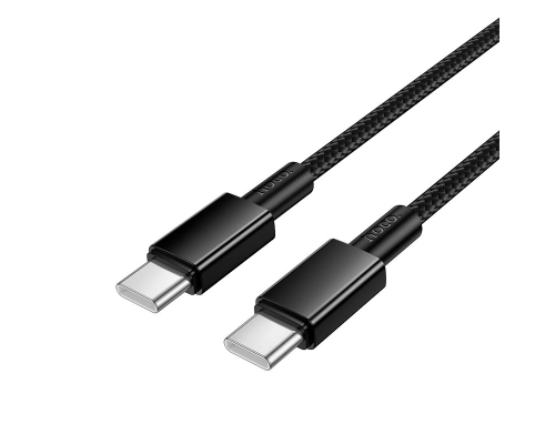 Кабель Hoco X119 Type-C to Type-C 60W 3A 1м black PLS-00-00146901