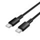 Кабель Hoco X119 Type-C to Type-C 60W 3A 1м black PLS-00-00146901