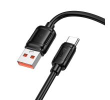 Кабель Hoco X115 Surpass USB-A to Type-C 100W 5A 1м black PLS-00-00147099