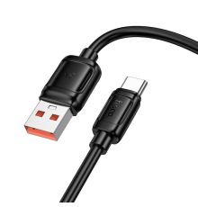 Кабель Hoco X115 Surpass USB-A to Type-C 100W 5A 1м black PLS-00-00147099