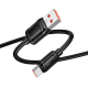 Кабель Hoco X115 Surpass USB-A to Type-C 100W 5A 1м black PLS-00-00147099