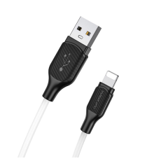 Кабель Borofone BX42 Silicone USB-A to Lightning 12W 2.4A 1м white PLS-00-00075834