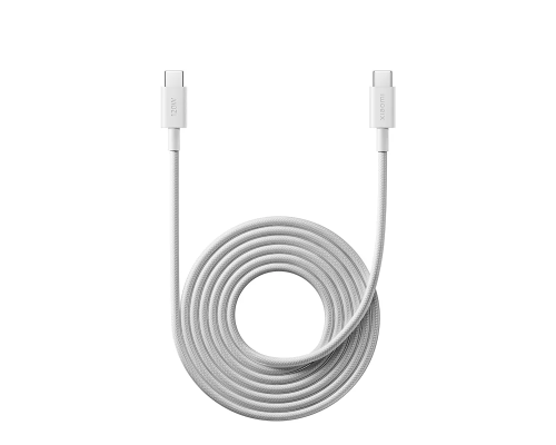 Кабель Xiaomi Type-C to Type-C 6A 2м (Service) white PLS-00-00166888