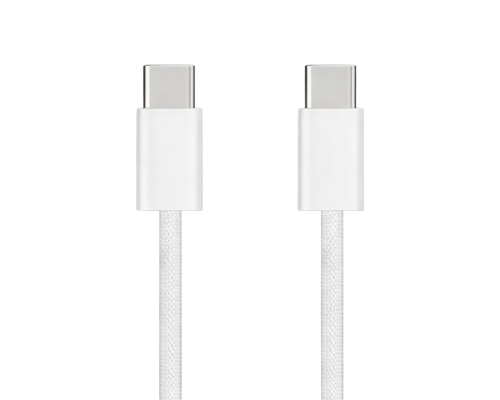 Кабель Apple iPhone 15 Type-C to Type-C 60W 1м (NO LOGO) white PLS-00-00157278