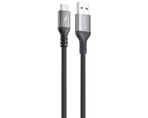 Кабель Proove ReGen Silicone USB-A to Type-C 15W 3A 1м black PLS-00-00149430