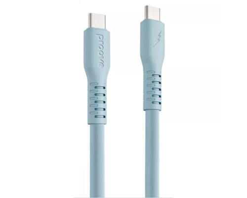 Кабель Proove Eternal Type-C to Type-C 60W 3A 1м light blue PLS-00-00134352