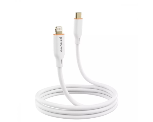 Кабель Proove Jelly Silicone Type-C to Lightning 27W 3A 1м white PLS-00-00134486