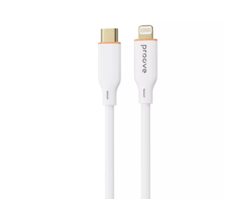 Кабель Proove Jelly Silicone Type-C to Lightning 27W 3A 1м white PLS-00-00134486
