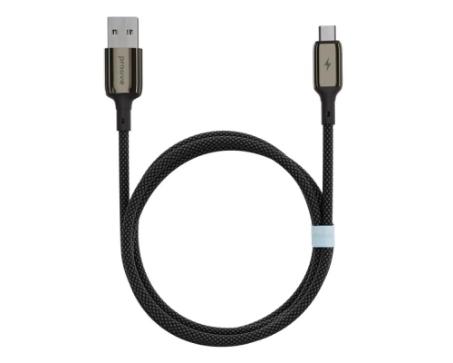 Кабель Proove Dense Metal USB-A to Micro USB 12W 2.4A 1м black PLS-00-00134264