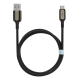 Кабель Proove Dense Metal USB-A to Micro USB 12W 2.4A 1м black PLS-00-00134264