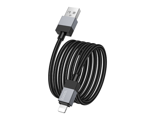 Кабель Hoco X110 Honorific USB-A to Lightning 12W 2.4A 1м black PLS-00-00146536