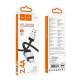 Кабель Hoco X110 Honorific USB-A to Lightning 12W 2.4A 1м black PLS-00-00146536