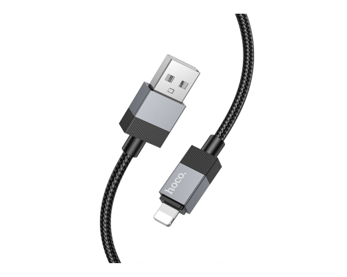 Кабель Hoco X110 Honorific USB-A to Lightning 12W 2.4A 1м black PLS-00-00146536