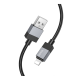 Кабель Hoco X110 Honorific USB-A to Lightning 12W 2.4A 1м black PLS-00-00146536