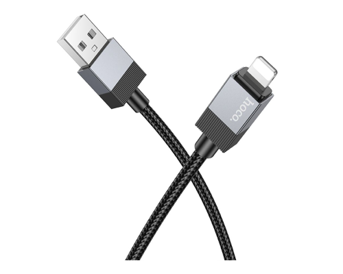 Кабель Hoco X110 Honorific USB-A to Lightning 12W 2.4A 1м black PLS-00-00146536