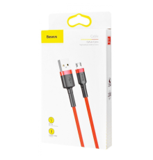 Кабель Baseus Cafule USB-A to Micro USB 7.5W 1.5A 2м (CAMKLF-C09) red PLS-00-00045214